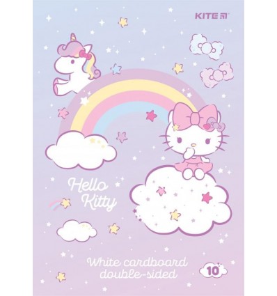 Картон Kite Hello Kitty, 10аркушів, білий