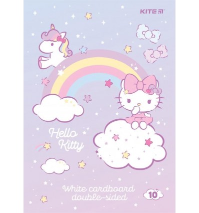 Картон Kite Hello Kitty HK24-254, 10 листов, белый