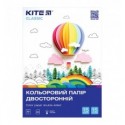 Папір кольоровий Kite Classic K-250, двосторонній А4, 15 аркушів/15 кольорів