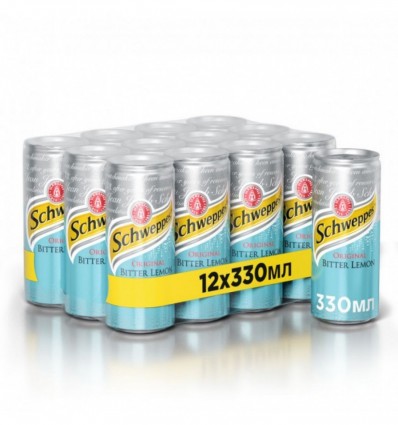 Напій Schweppes Bitter Lemon 12х330мл