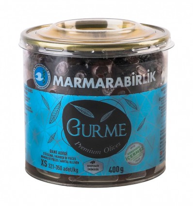 Маслины Marmarabirlik Gurme черные 400г