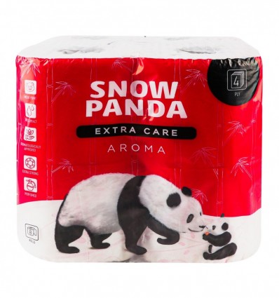 Бумага туалетная Snow Panda Extra Care Aroma 4-х слойная 8шт