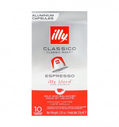 Кофе Illy Classico Espresso молотый в капсулах 10х5.7г/уп