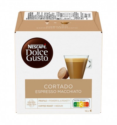 Кава в капсулах NESCAFE Dolce Gusto Cortado Espresso Macchiato 16 х 6.3г