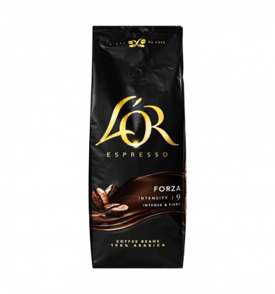 Кофе L`OR Espresso Forza натуральный жареный в зернах 1000г