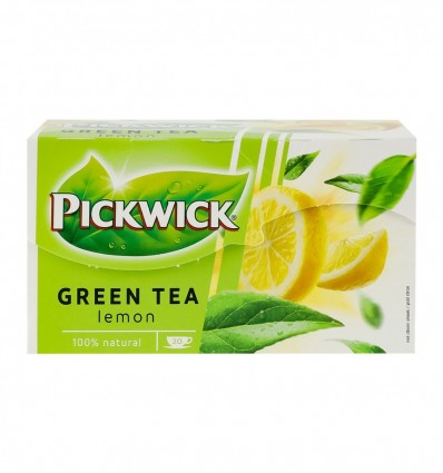 Чай Pickwick зелений з лемонграсом та цедрою лимона 20х2г/уп
