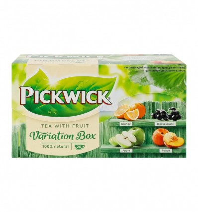 Чай Pickwick черный с кусочками фруктов и ягод 20х1.5г/уп