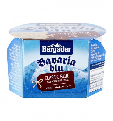 Сир Bergader Bavaria blu м’який сир з пліснявою 70% 150г