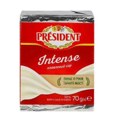 Сир плавлений President Intense 38% 70г