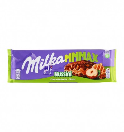 Шоколад Milka Nussini молочный с начинкой с ореховой пасты 270г