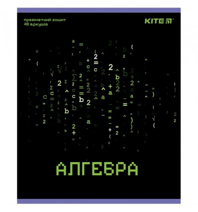 Тетрадь предметная Kite Neo K24-240-16, 48 листов, клетка, алгебра