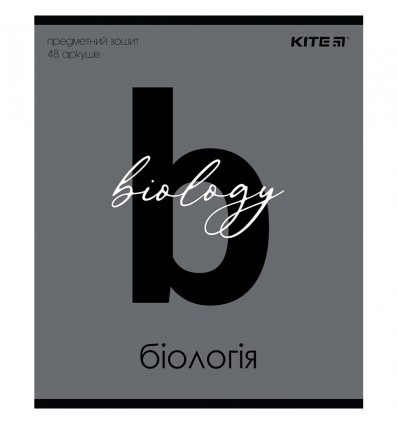 Тетрадь предметная Kite Letters K24-240-1, 48 листов, клетка, биология