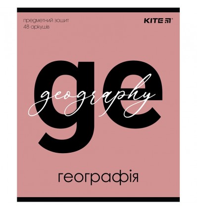 Тетрадь предметная Kite Letters K24-240-5, 48 листов, клетка, география