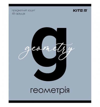 Тетрадь предметная Kite Letters K24-240-3, 48 листов, клетка, геометрия
