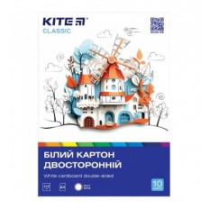 Картон білий Kite Classic K-254, A4, 10 аркушів