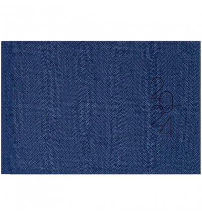 Еженедельник датированный 2024 карманный Tweed, синий