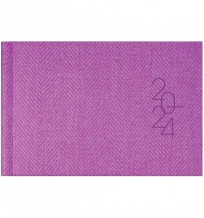 Щотижневик датований 2024 кишеньковий Tweed, фіолетовий