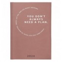 Дневник датированный 2024 карманный Torino Trend, пудровый