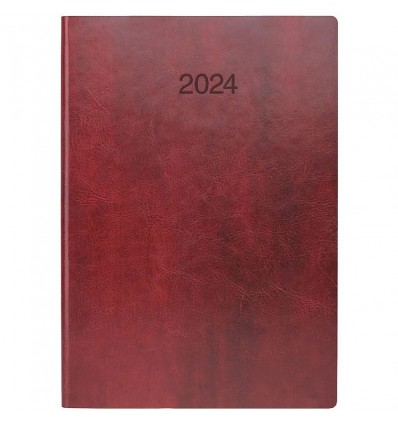 Дневник датированный 2024 Стандарт Flex, бордовый