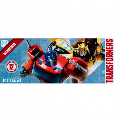 Краски акварельные Kite Transformers TF23-041, 12 цветов