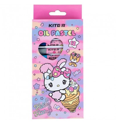 Пастель масляна Kite Hello Kitty HK24-071, 12 кольорів