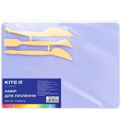 Набор для лепки Kite Classic K-1140-36 (доска + 3 стека), сиреневый