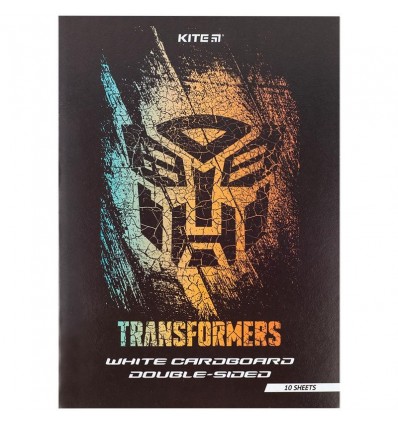 Картон белый Kite Transformers TF24-254, А4, А4, 10 листов