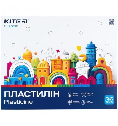 Пластилин Kite Classic K-078, 36 цветов, 720 г