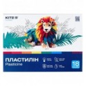 Пластилин Kite Classic K-085, 18 цветов, 360 г