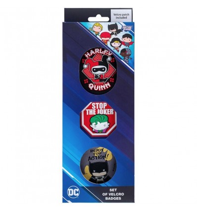 Набор бейджей на липучке Kite DC Comics Batman DC24-3012-2, 3 шт