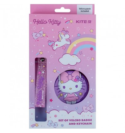 Набір бейдж на липучці та підвіска Kite Hello Kitty HK24-3010-3, 2 шт