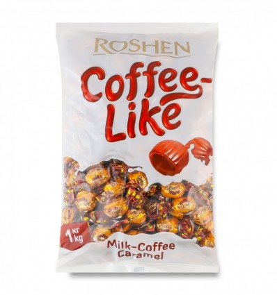 Карамель Roshen Coffeelike с молочно-кофейной начинкой 1кг