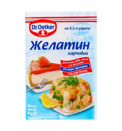 Желатин Dr. Oetker харчовий 9г