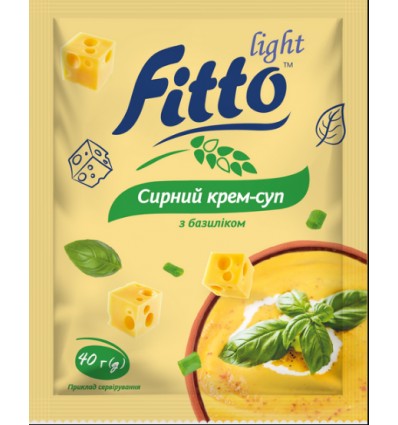 Крем-суп Fitto light сирний з базиліком 40г