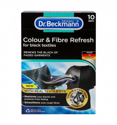 Салфетки Dr.Beckmann для обновления черного цвета и ткани 2в1 10шт/уп.