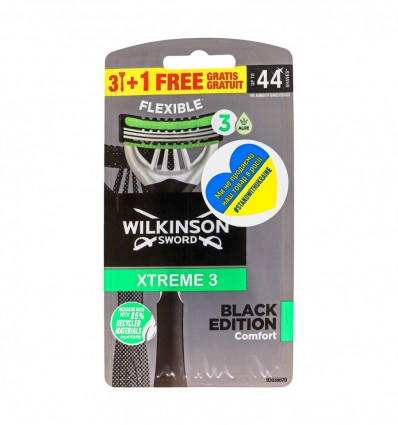 Бритви одноразові Wilkinson Sword Xtreme 3 Black Edition Comfort 4шт/уп