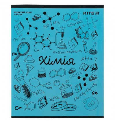 Зошит предметний Kite Sketch K24-240-22, 48 аркушів, клітинка, хімія
