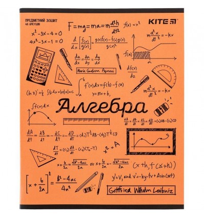Тетрадь предметная Kite Sketch K24-240-24, 48 листов, клетка, алгебра