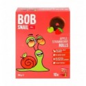 Цукерки Bob Snail Rolls Apple-strawberry фруктово-ягідні натуральні 10 х 10г
