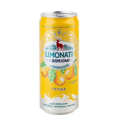 Напиток Borjomi Limonati Груша сильногазированный 330мл