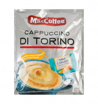 Напиток кофейный MacCoffee Cappuccino Di Torino 3в1 с соленой карамелью 20х25г