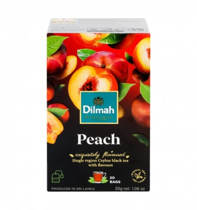 Чай Dilmah Peach чорний цейлонський байховий 20 х 1.5г