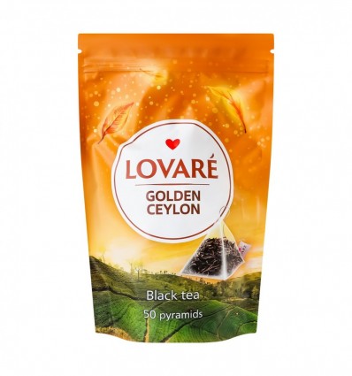 Чай Lovare Golden Ceylon чорний листовий байховий 50х2г/уп