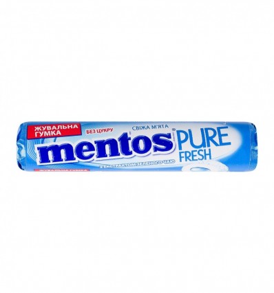 Гумка жувальна Mentos Pure fresh Свіжа м`ята 15.75г