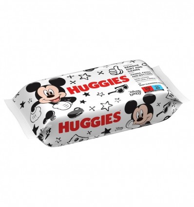Серветки Huggies вологі дитячі Mickey Mouse 56шт