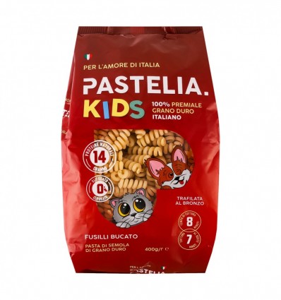 Макаронні вироби Pastelia Kids Fusilli Bucato фігурні 400г
