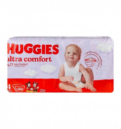 Підгузники Huggies Ultra Comfort Unisex 4 7-18кг 50шт
