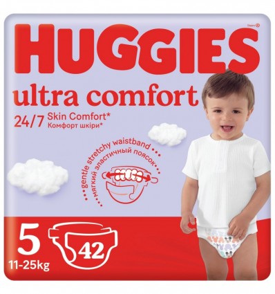 Подгузники Huggies Ultra Comfort Unisex 5 11-25кг 42шт