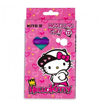 Пластилин восковой Kite Hello Kitty HK21-086 12 цветов, 200 г