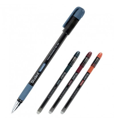 Ручка гелевая "пиши-стирай" Axent Student AG1071-01-A, 0.5 мм, черная